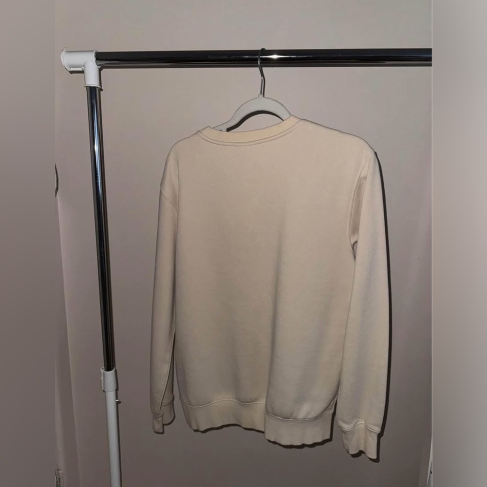 Cream crew neck Sweater - Picture 3 of 4